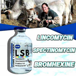 Game Changer LSB 100mL – Lincomycin + Spectinomycin + Bromhexine | Antibacterial Injectable for Swine Cattle & Gamefowl