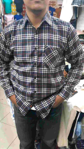 Kemeja Lengan Panjang Kotak Flanel Semi woll / Kemeja Flanel Lengan Panjang FL 9