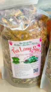 Trà Làng Sen trà lá sen đặc sản Quê Bác món quà cho sức khoẻ mua 1 túi tặng 1 túi cỏ ngọt