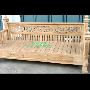 Bangku bale bale minimalis kayu jati jepara kursi teras minimalis