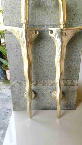 Handle Pintu Rumah Kuningan Antik Motif Keris 50 cm 2 pcs