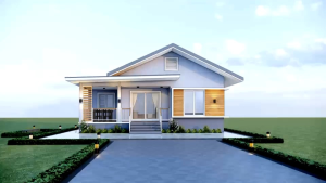 แบบบ้านจั่ว 1 ชั้น