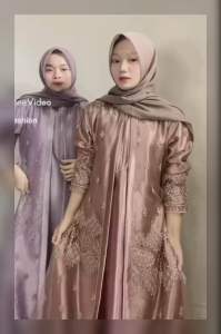 GAMIS TILE MIX SATIN CRISTAL TERBARU