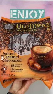 [NEW PACKAGING] OldTown White Coffee 3in1 Salted Caramel 15 sachets per pack from MALAYSIA