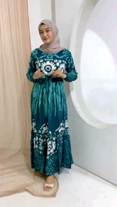 BATIK HAFIZH - GAMIS TWILL REMPEL KANCING TERBARU / GAMIS BUSUI MUSLIMAH / BAHAN ADEM