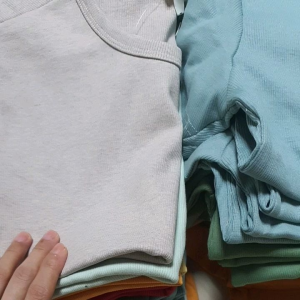 H M Thick Ribbed Cotton Relaxed Fit T-Shirt | True to Size