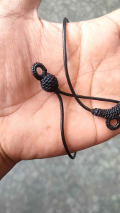 สร้อยพระเเขวนได้2องค์ หน้าหลังเชือกนิมเกาหลี เบาสบาย ไม่อมเหงื่อ ทนทานสวยงาม