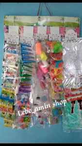 mainan serba 1000 harga grosir isi 60pcs terdapat lukisan pasir mobil mobilan balon serta mainan unik lainnya