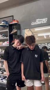 CHÍNH HÃNG - ÁO THUN NEW ERA POLO NY NEW YORK YABKEES BLACK / WHITE 13516808 - 13516807