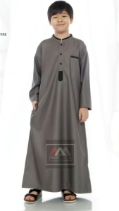Jubah Anak Laki-Laki Lengan Panjang 2-15 Tahun Toyobo Fodu