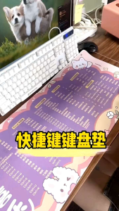 🇲🇾Readystock🇲🇾 Mousepad 鼠标垫 Large Leather excelIPS Shortcut Key office Keyboard Mat Waterproof 书桌垫 可爱防水快捷键大号oversized