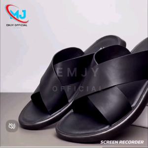 Sandal Slop Pria Silang Sandal Elegan Sandal Terbaru 2025 Anti Slip Sendal