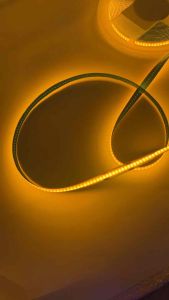 ไฟริบบิ้นLED COB 12V 320 ดวง สีเหลืองม้วน5เมตร