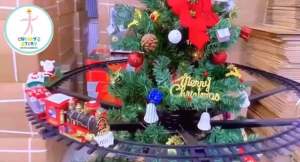🚂🎁🎄🎅🏻Chubby’s Christmas Unique Train Set with Sound and Light Hanging Christmas Tree Rail Car Christmas Toy Present Gift