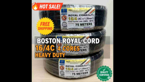 (per meter) 16/4C Boston Royal Cord 4 Cores Insulated Wire 1.25mm 4C Royal Cord 16/4