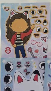 6 sticker dán các nhân vật hoạt hình dễ thương (tăng khả năng sáng tạo cho bé)