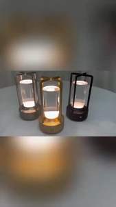 D061 Đèn LED cao cấp sạc lại độ sáng tùy chỉnh 3 cấp đèn ngủ đèn phòng khách đèn trang trí đèn decor quán cafenhà hàng