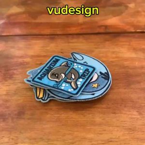 Sticker Dán Vải Sticker Ủi Thêu Quần Áo Balo Túi Mũ Bảo Vệ Đại Dương No Plastic Save Ocean Cá Voi Vudesign