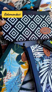 ENBI DOMPET MOCO HP WANITA TERBARU Kanvas motif model Elegan cocok untuk Remaja maupun Dewasa