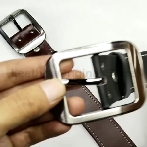 Sabuk Ikat Pinggang Pria Kulit 100% Gesper Cowok Kulit Sapi/Belt Laki-Laki Jahitan Formal Terbaru