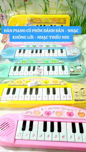 Bình Chánh shop 💖 Đồ chơi trẻ em 👉 Đàn piano có nhạc  có đèn led  có bài hát thiếu nhi dùng 2 pin  sản phẩm không có pin sẵn ( shop có bán pin đi kèm )