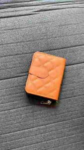 Dompet Lipat Wanita A87 Tebal Motif Kotak Simple Dompet Kartu Koin Wanita