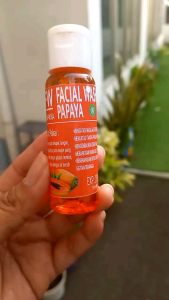 1-Pcs Sabun papaya cair ] facial wash sabun wajah glowing papaya [ 60ml ]   Mencerahkan Memutihkan Membersihkan Muka