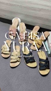 Staavia Sandal - EIMER Sandal Flat Wanita Kulit Sintetis Alas Karet Nonslip Sandal Wanita Kekinian