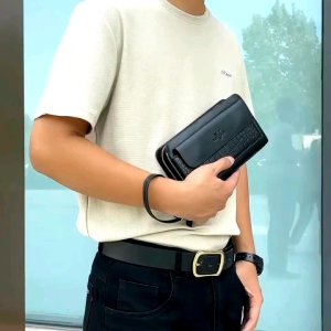 BISA COD Tas Tangan Pria Business Clutch Handbag Premium