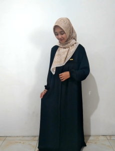 Gamis Cringkle Model Baru: Ukuran L & XL & XXL & XXXL