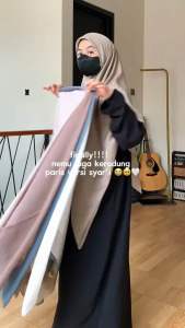 Hijab SegiEmpat Jumbo Paris 140x140 | Kerudung SegiEmpat Jumbo 130x130 Voal Paris Premium | SegiEmpat SYAR’i Voal Paris Premium 140x140/130x130