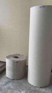 กระดาษลูกฟูก 2 ชั้น หน้ากว้าง 48 นิ้ว แบบม้วน Corrugated Paper Roll ราคาถูก จากโรงงาน ราคา/ม้วน