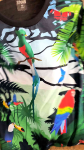 Tshirt - Kaos Printing Spoon Motif Forest Bird