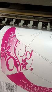 Decal Nmax Old Full Body Motif Bunga Pink