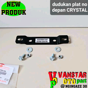 Breket Dudukan Plat Nomor Depan CRYSTAL 2T: Aksesoris Kendaraan 2T