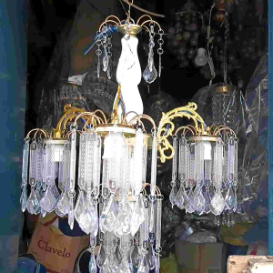 Lampu Hias Gantung Ruang Tamu Lampu Hias Kristal Akrilik Rumbai Cabang 3 Lampu Hias Gantung Plafond