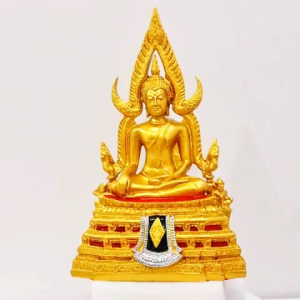 พระพุทธชินราช หน้าตัก 5 นิ้ว เนื้อมวลสารแร่เหล็กน้ำพี้ สูง12 นิ้ว ฐาน 7.5 นิ้ว พระบูชาคู่บ้านคู่เมือง เสริมโชคลาภ