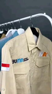 Kemeja Costum Bordir Satuan: Kemeja Mtac Bisa Request Bordir Satuan