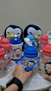 Puku Baby Straw Canteen / Bottle Water 400ml P14610 婴儿吸管水壶Kids Water Bottle With Straw Air Viral Botol Children Bounce Straw Cup Cute Sports Outdoor Water Cup BPA Free
