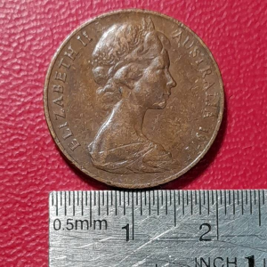Koin Australia Koleksi kuno Jadul 2 Cents Tahun 1971 BEKAS