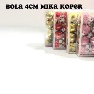Bola natal 4cm mika koper 355356372395/ bola hias pohon natal/mainan natal bola