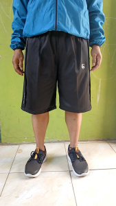 Zn73 Celana Olahraga Pendek 3/4 Di Bawah Lutut Pria Dewasa Saku Resleting Running Jogging gym Sport