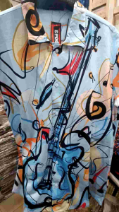 Kemeja Fullprint Gitar & Motif Spoon: Desain Unik untuk Pria Casual