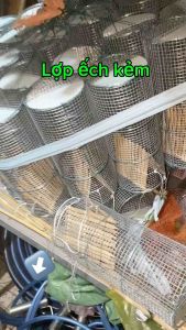 [Combo 10 lồng] Lợp ếch kẻm Kích Cỡ tròn 12cm Dài 30cm Mắt lưới kẻm 8li