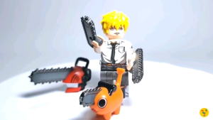 Mainan Anak anime Chainsaw man denji dan pocita lengkap
