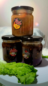 น้ำพริกปลาร้าสับ 1 กระปุกรสชาติจัดจ้านสดใหม่ทำตามออเดอร์ 350 กรัมราคา 89 บาท