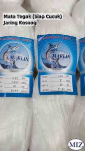 020 x 1 1/2" 1 3/4" 2" 2 1/4" 2 1/2" 2 3/4" 3" 3 1/2" 4" 5" x 50MD x 91.4MTR Mata Tegak Fishing Net Jaring Pukat Jaring Kosong