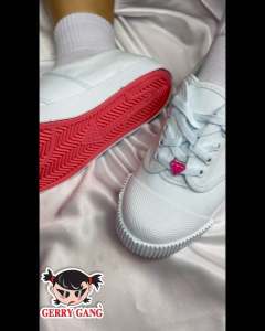 ผ้าใบ ผู้หญิง Gerry gang เกิร์ลลี่แก๊งค์ PK888 สีขาว 31-40 ผ้าใบนักเรียน