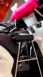 Ghế đi xe máy cho bé xe SH(125.150). SHI. PS. Ghế Đôn Không Gác Chân