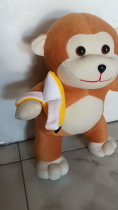 BONEKA MONYET PISANG SIZE L TINGGI 35CM